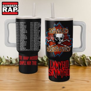 Lynyrd Skynyrd The Sharp Dressed Simple Man Tour Stanley Tumbler 40oz