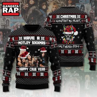 Motley Crue Have A Motley Sixxmas Ugly Christmas Sweater