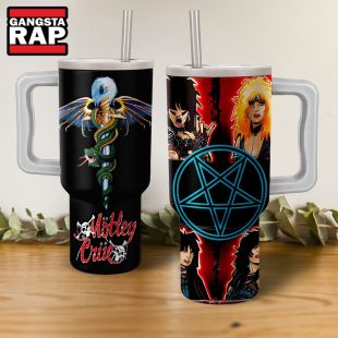 Motley Crue Music Fans Gift Stanley Tumbler 40oz