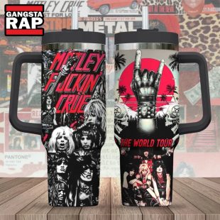 Motley Crue Music The World Tour Stanley Tumbler 40oz