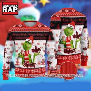 Slipknot And The Grinch 2024 Ugly Christmas Sweater