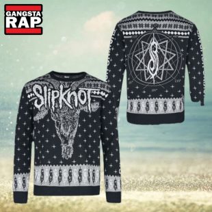 Slipknot Goat Head Mascot Ugly Christmas Sweater