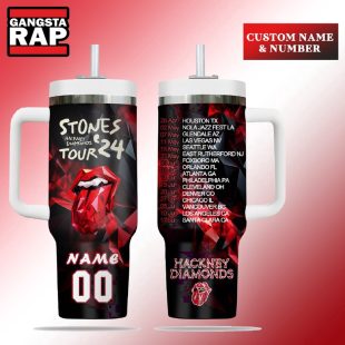 The Rolling Stones Hackney Diamonds Tour 2024 Stanley Tumbler 40oz