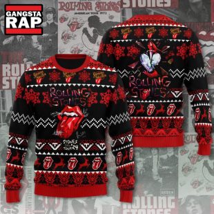 The Rolling Stones Tour 2024 Ugly Christmas Sweater