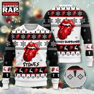 The Rolling Stones Xmas Tree Christmas Ugly Sweater