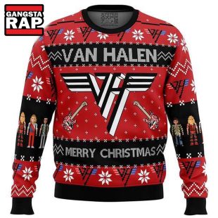 Van Halen Logo Merry Christmas Ugly Christmas Sweater