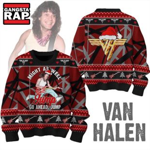 Van Halen Might As Well Jump Go A Head Jump Ugly Christmas Sweater