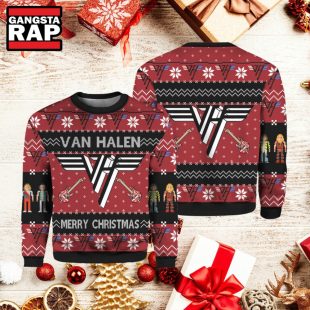 Van Halen Music Fans Lover Ugly Christmas Sweater