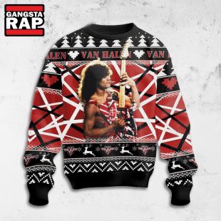 Van Halen Rock Band Runnin With The Devil Ugly Christmas Sweater