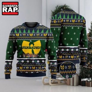 Wu Tang Clan Hip Hop Team Dancing Under Logo Ugly Christmas Sweater