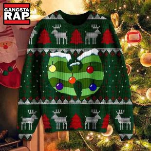 Wu Tang Clan Logo With Chandelier Ugly Christmas Sweater