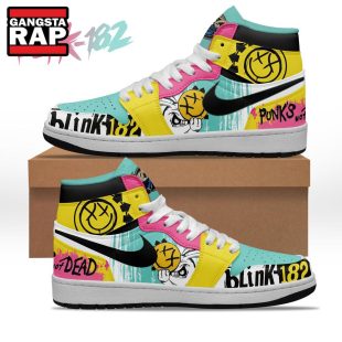 Blink 182 Music Air Jordan 1 Hightop Shoes