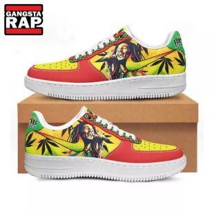 Bob Marley Music Fans Lover Air Force 1 Shoes Sneaker