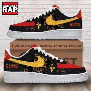 Elvis Presley Music Signature Design Air Force 1 Shoes Sneaker