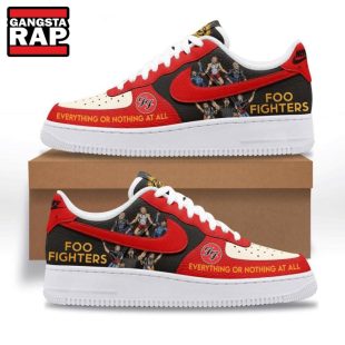 Foo Fighters Everything Or Noting At All 2024 Air Force 1 Sneaker Shoes