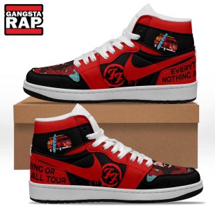 Foo Fighters Music Lover Air Jordan 1 Higtop Shoes