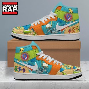 Grateful Dead Fan Lover Air Jordan 1 Hightop Shoes