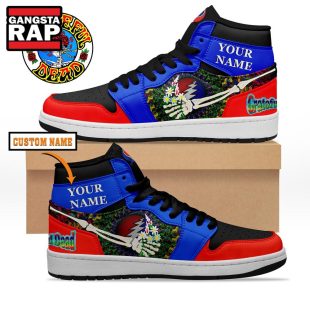 Grateful Dead Music Air Jordan 1 Hightop Shoes