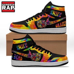 Grateful Dead Music Band Air Jordan 1 Hightop Shoes