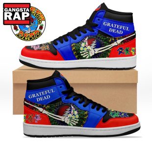 Grateful Dead Music Fans Gift Air Jordan 1 Hightop Shoes