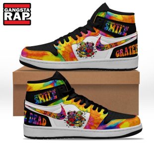 Grateful Dead Music Lover Air Jordan 1 Hightop Shoes