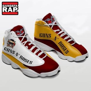 Guns N Roses Red White Air Jordan 13 Shoes Sneaker