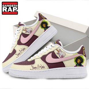 Jimi Hendrix Music Fans Lover Air Force 1 Shoes Sneaker