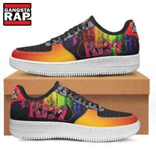 Kiss Rock N’ Roll Air Force 1 Sneakers Shoes