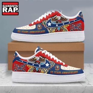 Lynyrd Skynyrd 60 Years Anniversary Air Force 1 Sneaker Shoes