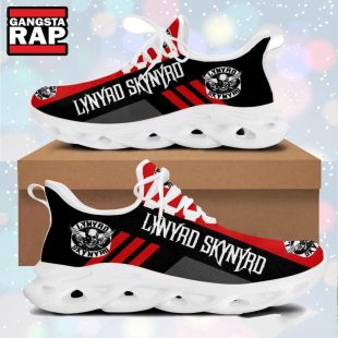 Lynyrd Skynyrd Red Striped Max Soul Sneaker Running Shoes