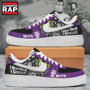 Misfits Band I Need Skulls Air Force 1 Sneaker Shoes