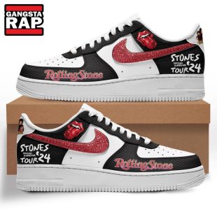 The Rolling Stones Hackney Diamonds 24 Tour Air Force 1 Sneaker Shoes