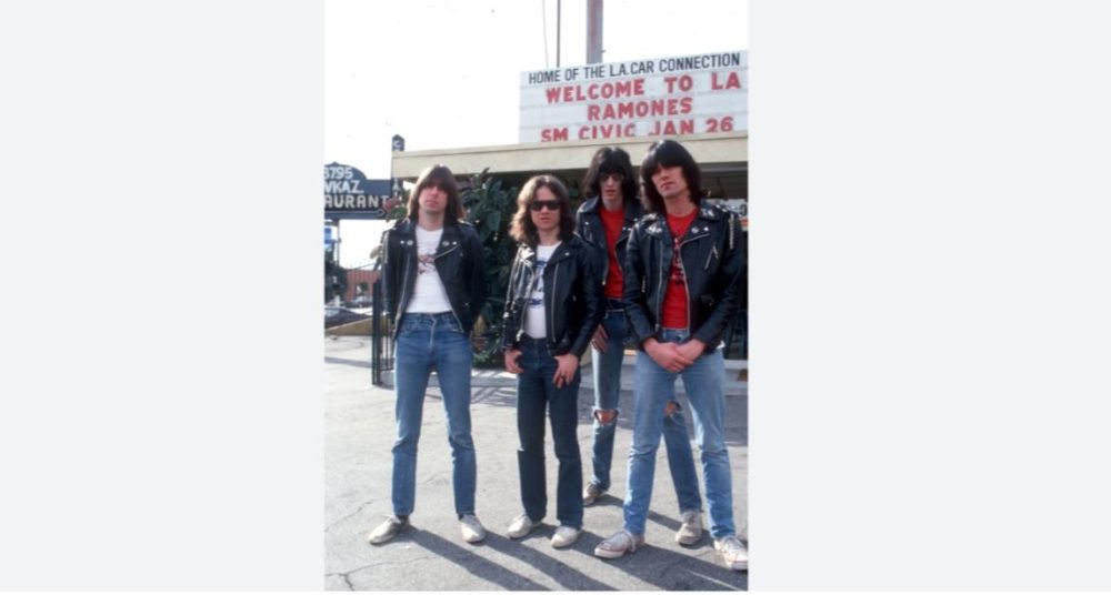 A Ramones costume encapsulates the essence of the punk rock style pioneered