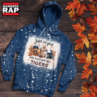 Auburn Tigers Football Just A Girl Who Loves Fall Christmas Hoodie