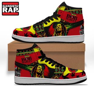 Bob Marley Music Fans Air Jordan 1 Hightop Shoes