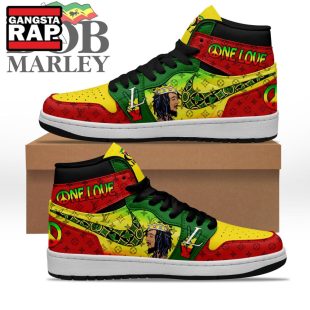 Bob Marley One Love Air Jordan 1 Hightop Shoes