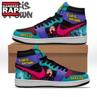 Chris Brown Music Fans Gift Air Jordan 1 Hightop Shoes