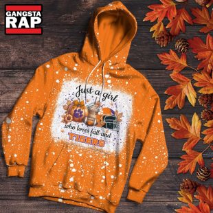 Clemson Tigers Football Just A Girl Who Loves Fall Christmas Hoodie