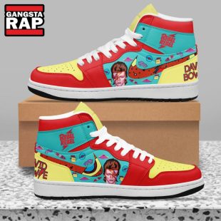 David Bowie Music Air Jordan 1 Hightop Shoes