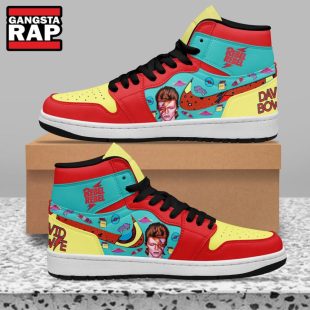 David Bowie Music Lover Air Jordan 1 Hightop Shoes