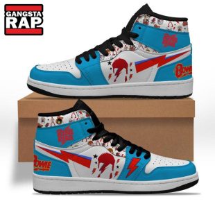 David Bowie Rebel Rebel Air Jordan 1 Hightop Shoes