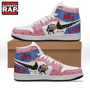 Elvis Presley Music Fan Gifts Air Jordan 1 Hightop Shoes