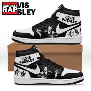 Elvis Presley Music Gift Air Jordan 1 Hightop Shoes