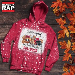 Georgia Bulldogs Football Just A Girl Who Loves Fall Christmas Hoodie