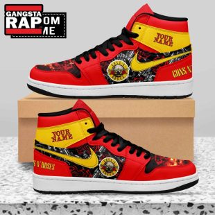 Guns N Roses Music Band Air Jordan 1 Shoes Sneaker