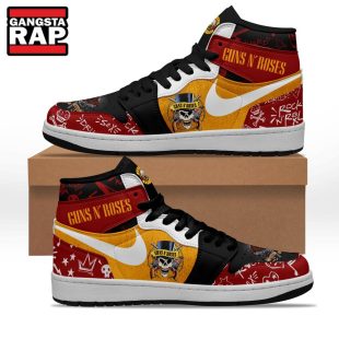 Guns N Roses Music Fans Gift Air Jordan 1 Hightop Shoes