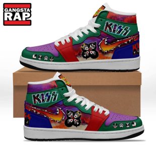 Kiss Music Fans Gift Air Jordan 1 Hightop Shoes