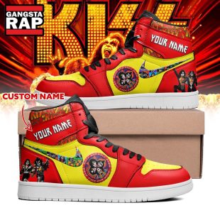 Kiss Rock Band Air Jordan 1 Hightop Shoes