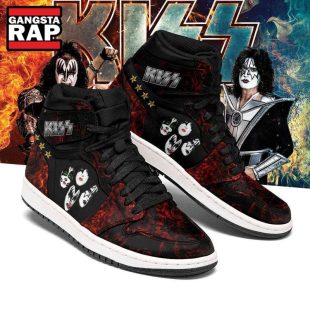 Kiss Rock Band Fans Gift Air Jordan 1 Hightop Shoes