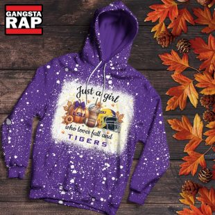 LSU Tigers Football Just A Girl Who Loves Fall Christmas Hoodie